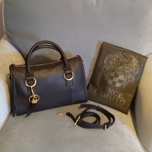 Vince Camuto Caia Satchel NWOT in Black Leather